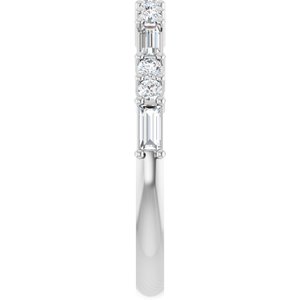 New Trends - Pauline - Platinum 3/8 CTW Lab-Grown Diamond Anniversary Band