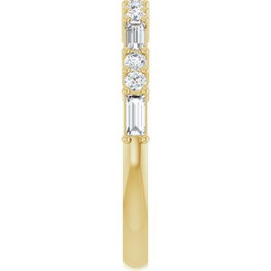 New Trends - Pauline - 14K Yellow Gold 3/8 CTW Lab-Grown Diamond Anniversary Band