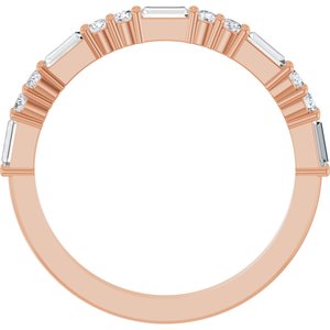 New Trends - Pauline - 14K Rose Gold 3/8 CTW Lab-Grown Diamond Anniversary Band