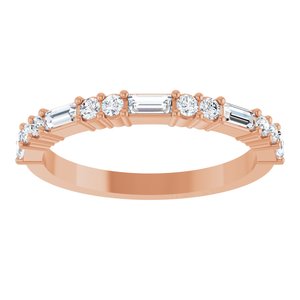 New Trends - Pauline - 14K Rose Gold 3/8 CTW Lab-Grown Diamond Anniversary Band