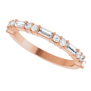 New Trends - Pauline - 14K Rose Gold 3/8 CTW Lab-Grown Diamond Anniversary Band