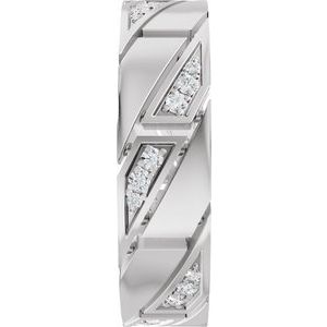 Matte - Hunter - Platinum 1/4 CTW Lab-Grown Diamond Eternity Band