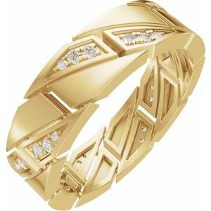 Matte - Hunter - 14K Yellow Gold 1/4 CTW Natural Diamond Eternity Band