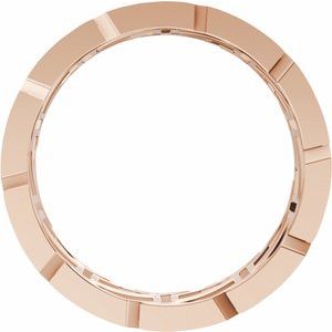 Matte - Hunter - 14K Rose Gold 1/4 CTW Natural Diamond Eternity Band