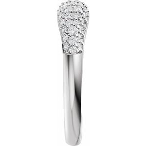 Unique - Liliana - Platinum 1/3 CTW Lab-Grown Diamond Open Band Size 7
