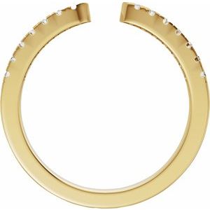 New Trends - Freja - 14K Yellow Gold 1/6 CTW Lab-Grown Diamond Open Band