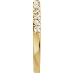 New Trends - Freja - 14K Yellow Gold 1/6 CTW Lab-Grown Diamond Open Band