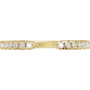 New Trends - Freja - 14K Yellow Gold 1/6 CTW Lab-Grown Diamond Open Band