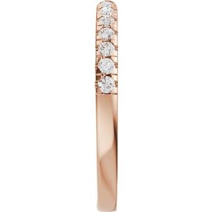 New Trends - Freja - 14K Rose Gold 1/6 CTW Lab-Grown Diamond Open Band