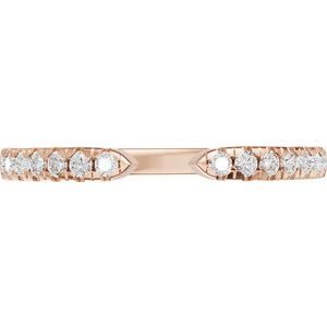 New Trends - Freja - 14K Rose Gold 1/6 CTW Natural Diamond Open Band