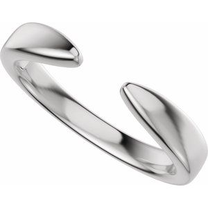 Plain - Sandra - Platinum Reverse Tapered Open Band Size 7