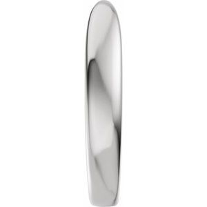 Plain - Sandra - Platinum Reverse Tapered Open Band Size 7