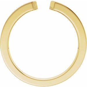 Plain - Nancy - 14K Yellow Gold Open Band Size 7