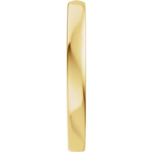 Plain - Nancy - 14K Yellow Gold Open Band Size 7