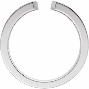 Plain - Nancy - 14K White Gold Open Band Size 7
