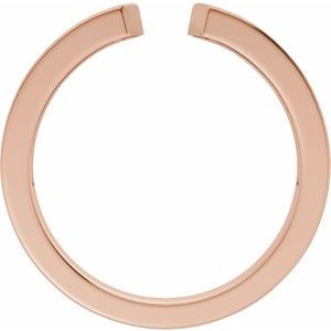 Plain - Nancy - 14K Rose Gold Open Band Size 7