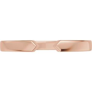 Plain - Nancy - 14K Rose Gold Open Band Size 7