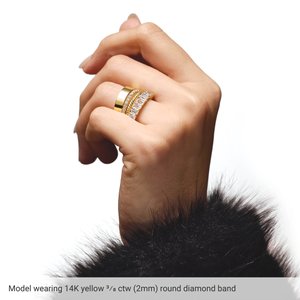 New Trends - Isadora - 14K Rose Gold 1/4 CTW Lab-Grown Diamond Anniversary Band
