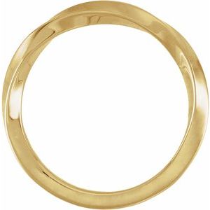 Curved - Isabelle - 14K Yellow Gold Twisted Band Size 7