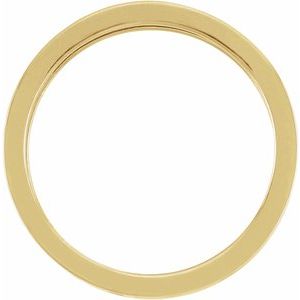 Plain - Rose - 14K Yellow Gold Pierced Greek Key Band