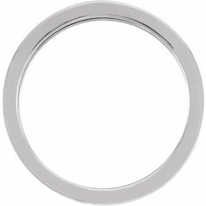Plain - Rose - 14K White Gold Pierced Greek Key Band