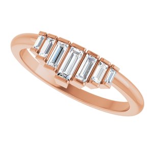 New Trends - Leonor - 14K Rose Gold 1/3 CTW Natural Diamond Band
