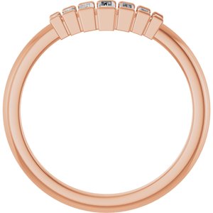 New Trends - Leonor - 14K Rose Gold 1/3 CTW Natural Diamond Band