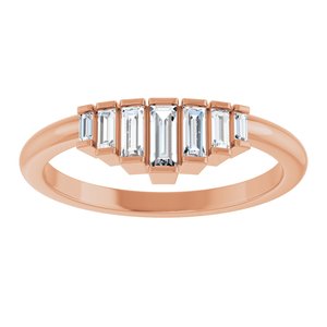 New Trends - Leonor - 14K Rose Gold 1/3 CTW Natural Diamond Band