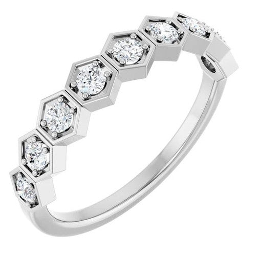 14K Gold 1/3 CTW Diamond Stackable Ring 14K White Gold