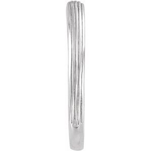 Plain - Susan - 14K White Gold Contour Band