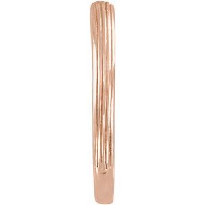 Plain - Susan - 14K Rose Gold Contour Band