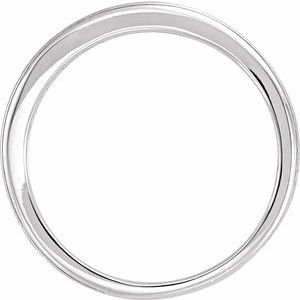 Plain - Susan - 14K White Gold Contour Band