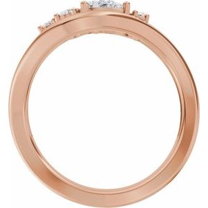 Curved - Milan - 14K Rose Gold 1/2 CTW Lab-Grown Diamond Contour Band