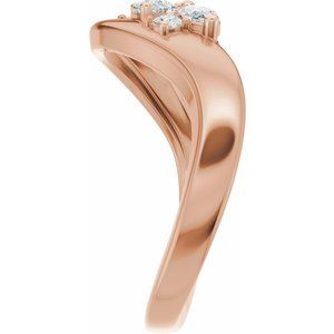 Curved - Milan - 14K Rose Gold 1/2 CTW Lab-Grown Diamond Contour Band