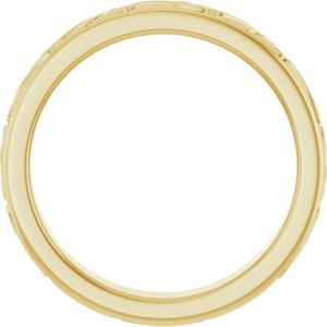 Classic - Erica - 14K Yellow Gold Milgrain Scroll Band Size 7