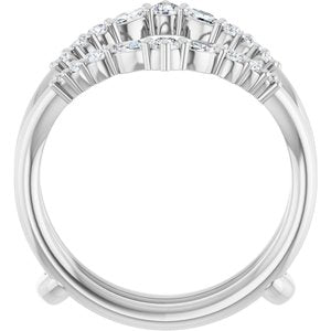 New Trends - Alva - Platinum 1/2 CTW Lab-Grown Diamond Ring Guard