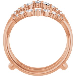 New Trends - Alva - 14K Rose Gold 1/2 CTW Lab-Grown Diamond Ring Guard