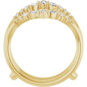 New Trends - Alva - 14K Yellow Gold 1/2 CTW Lab-Grown Diamond Ring Guard