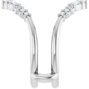 New Trends - Alva - Platinum 1/2 CTW Lab-Grown Diamond Ring Guard