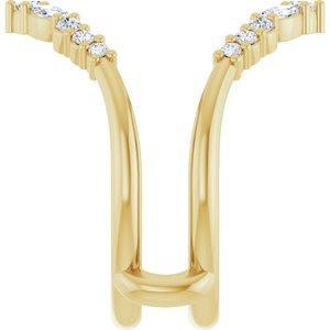 New Trends - Alva - 14K Yellow Gold 1/2 CTW Lab-Grown Diamond Ring Guard