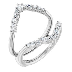 New Trends - Alva - Platinum 1/2 CTW Lab-Grown Diamond Ring Guard