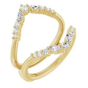 New Trends - Alva - 14K Yellow Gold 1/2 CTW Natural Diamond Ring Guard