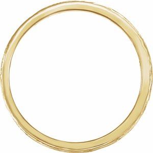 Classic - Marissa - 14K Yellow Gold Hand-Engraved Vintage-Inspired Flat Band Size 6