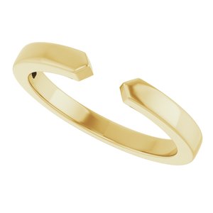 Plain - Nancy - 14K Yellow Gold Open Band Size 7