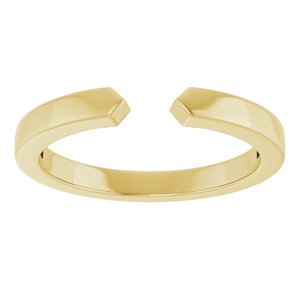 Plain - Nancy - 14K Yellow Gold Open Band Size 7