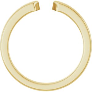 Plain - Nancy - 14K Yellow Gold Open Band Size 7