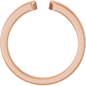 Plain - Nancy - 14K Rose Gold Open Band Size 7