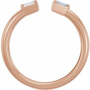 Unique - Alaiga - 14K Rose Gold .07 CTW Lab-Grown Diamond Vintage-Inspired Open Band