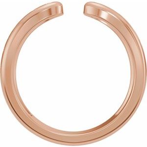 Unique - Suzana - 14K Rose Gold 3 mm Vintage-Inspired Open Band Size 4