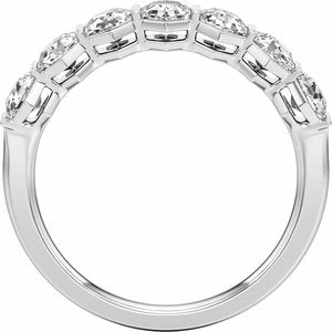 New Trends - Marion - 14K White Gold 1 1/2 CTW Lab-Grown Diamond Anniversary Band